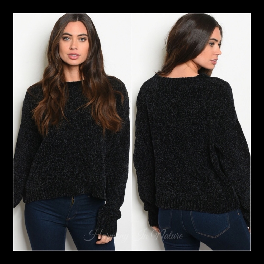 ❗️NEW❗️Soft Chenille Knit Crew Neck sweat…